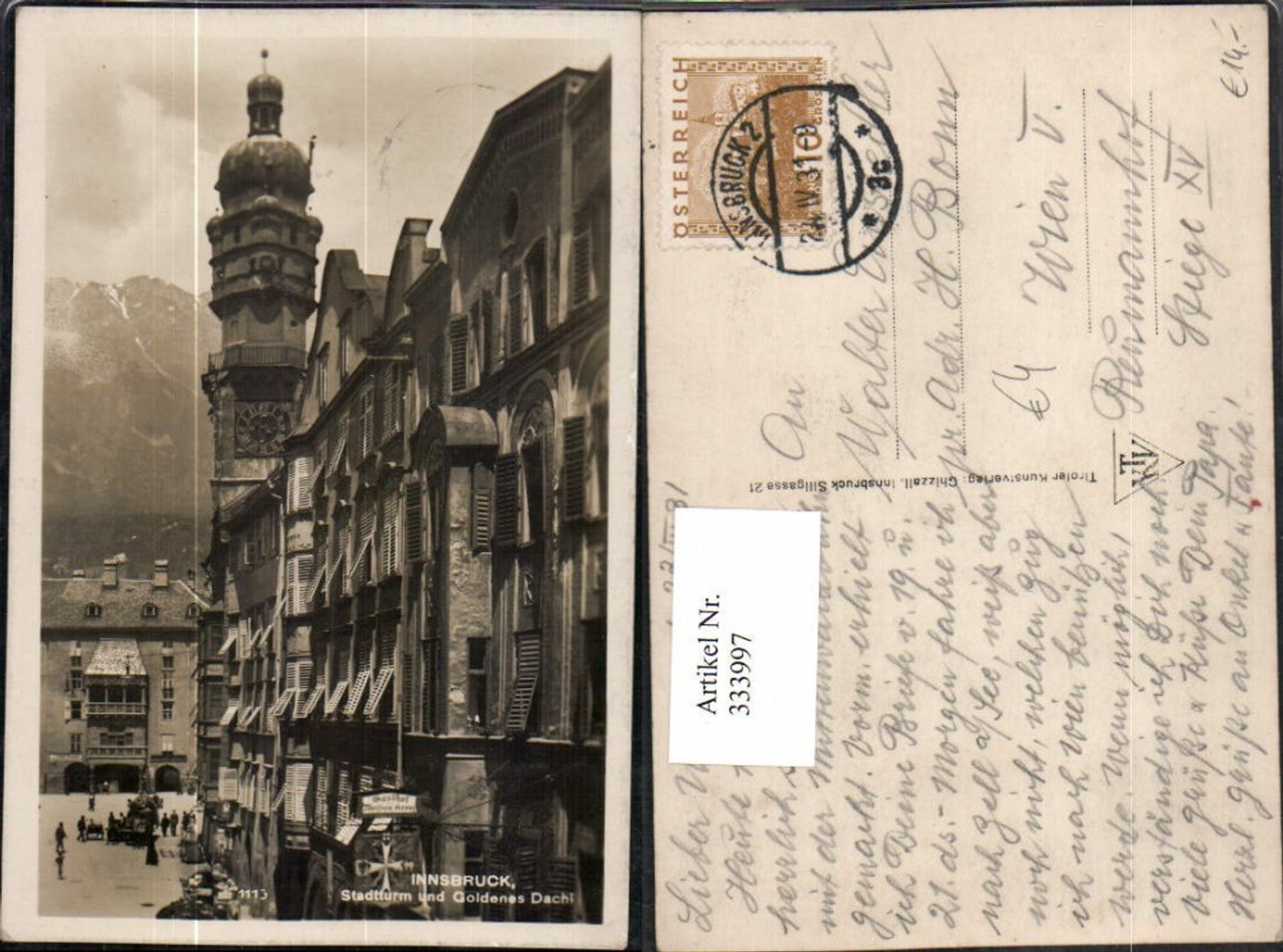 Alte Ansichtskarte – Old Postcard