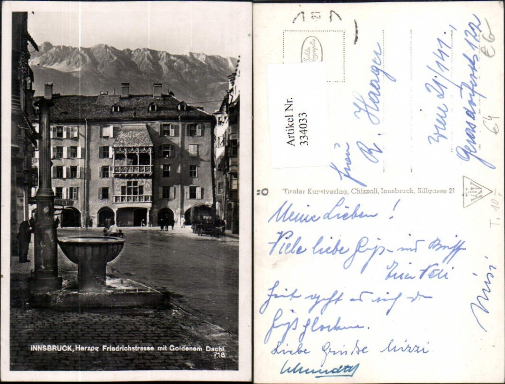 Alte Ansichtskarte – Old Postcard
