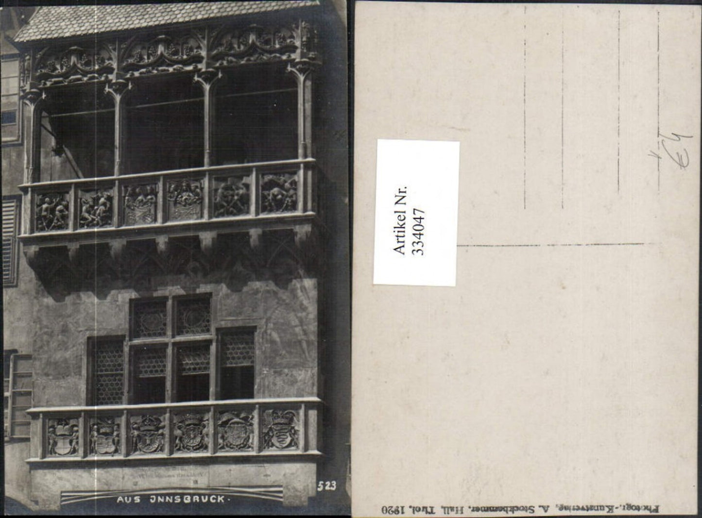 Alte Ansichtskarte – Old Postcard