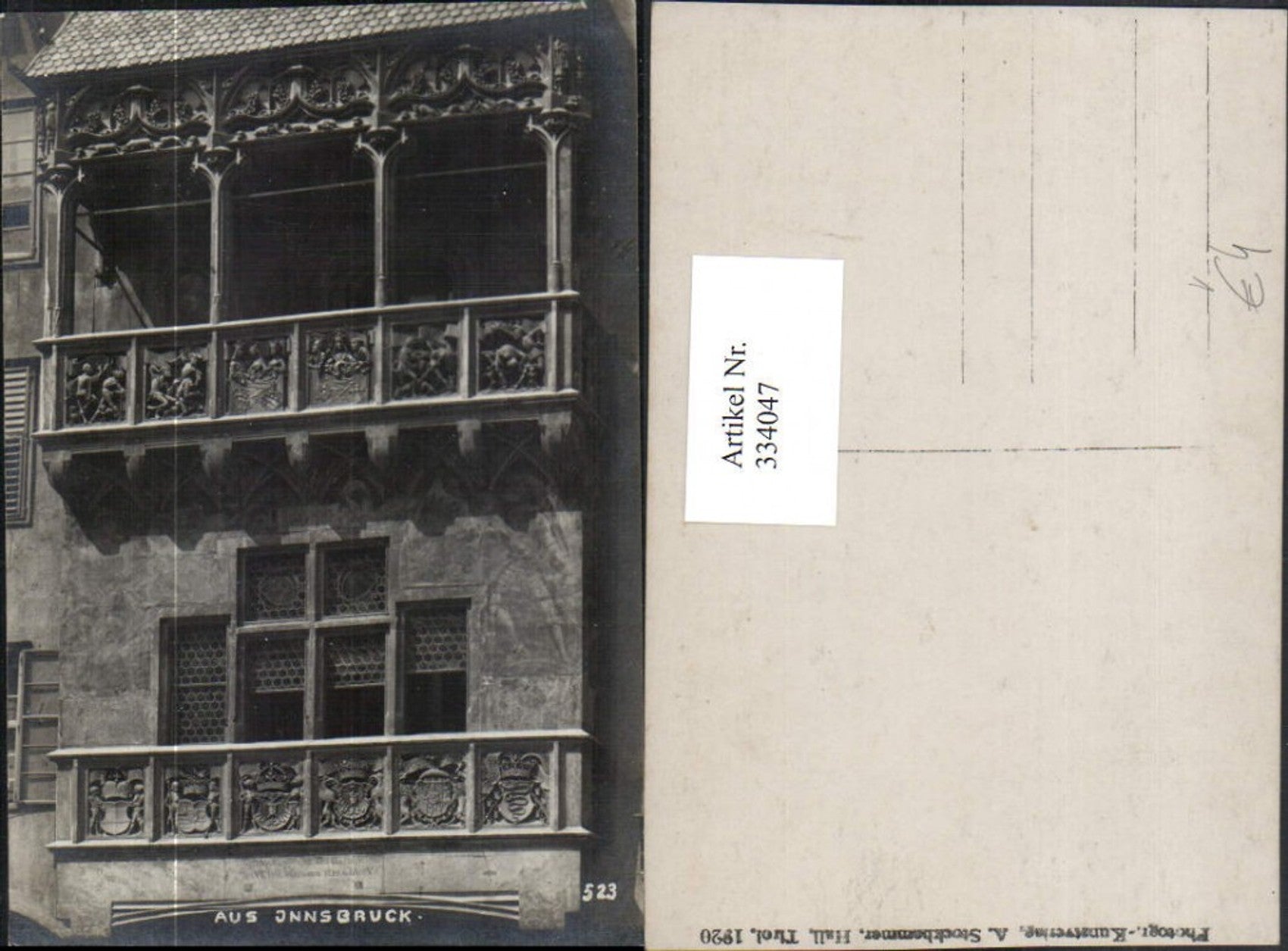 Alte Ansichtskarte – Old Postcard