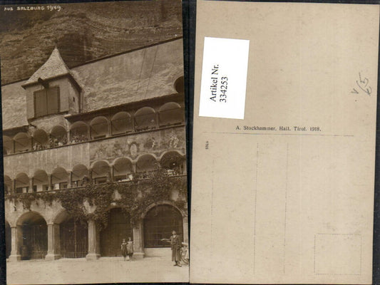 334253,Foto AK Salzburg Stift St. Peter Arkaden pub A. Stockhammer 1949