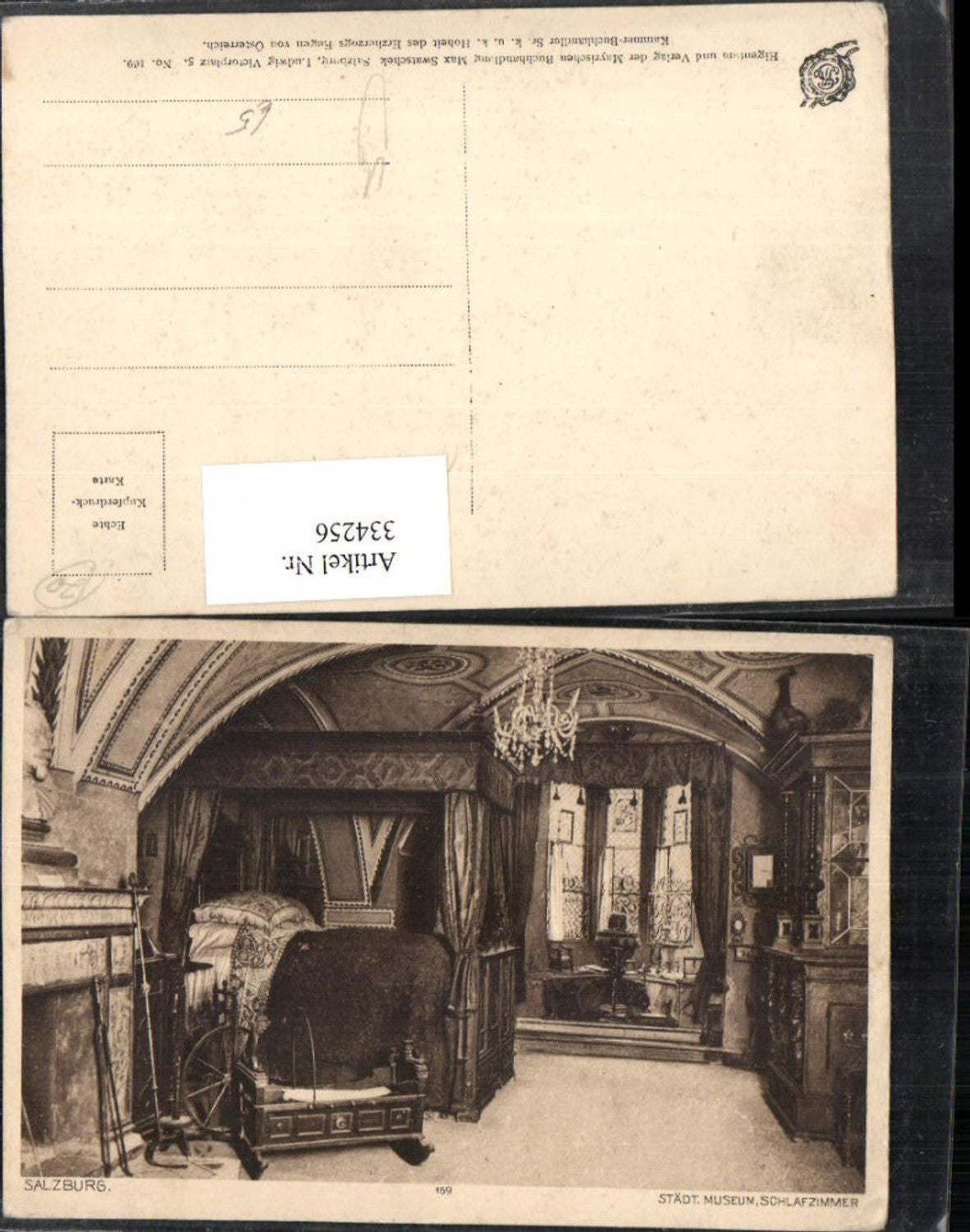 334256,Salzburg Städtisches Museum Schlafzimmer Innenansicht