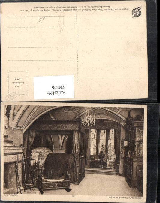 334256,Salzburg Städtisches Museum Schlafzimmer Innenansicht