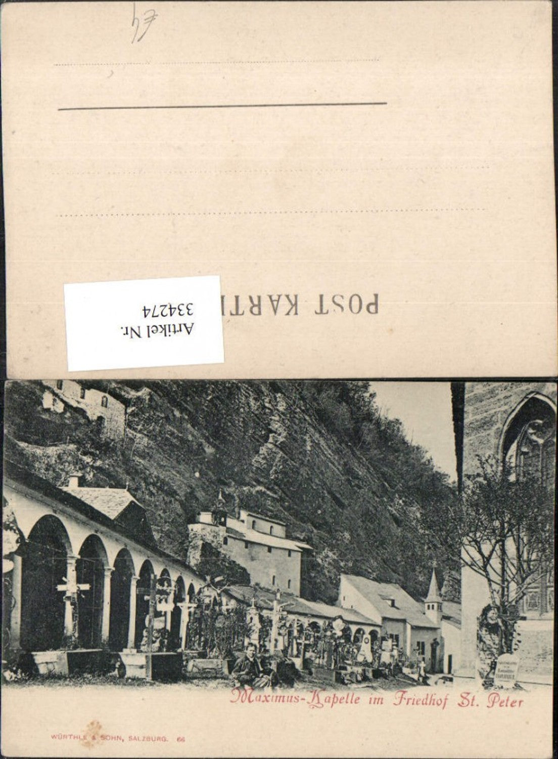 334274,Salzburg Maximus-Kapelle im Friedhof St. Peter