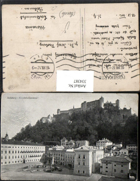 334387,Salzburg Kapitelschwemme m. Festung