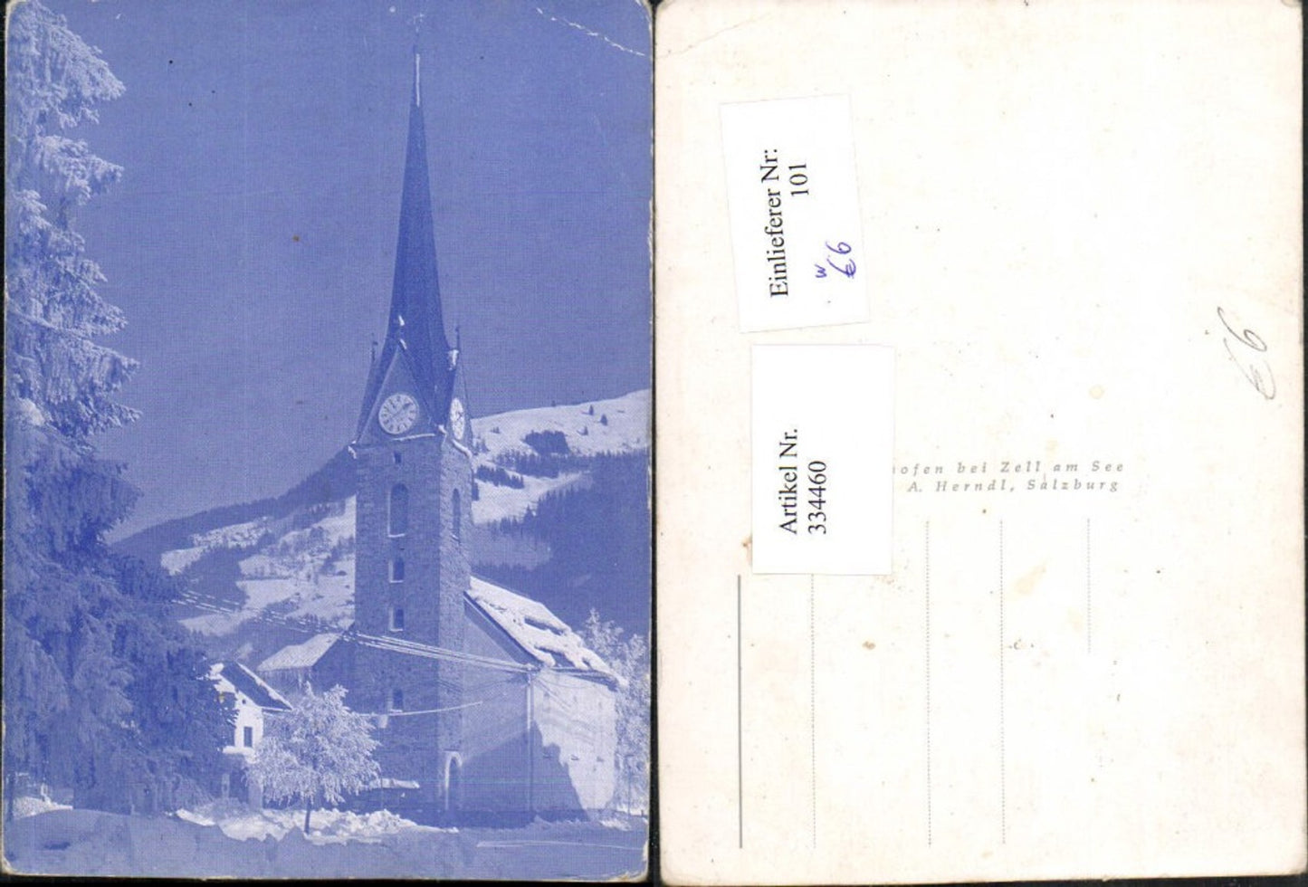 334460,Maishofen b. Zell am See Kirche Winterbild