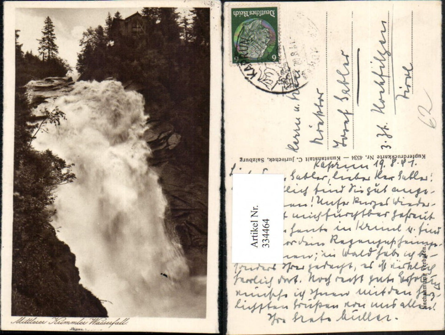 334464,Mittlerer Krimmler Wasserfall b. Krimml