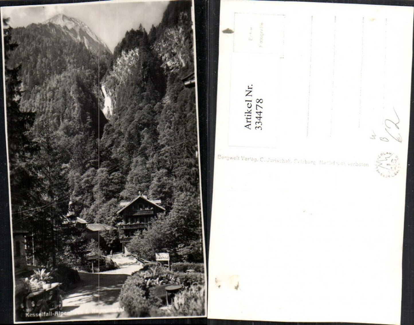 334478,Kesselfall Alpenhaus im Kaprunertal b. Kaprun