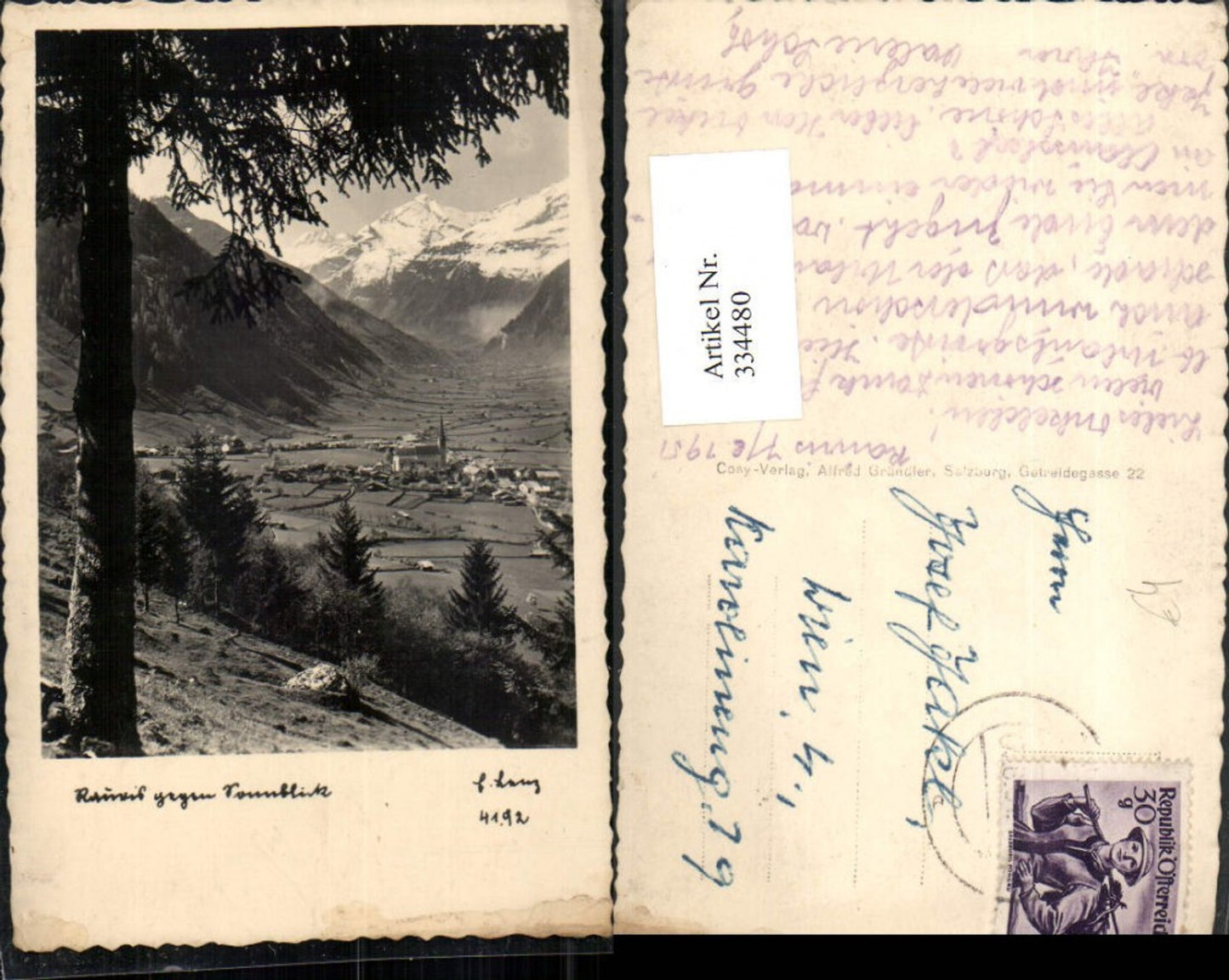 334480,Rauris Totale geg. Sonnblick Bergkulisse