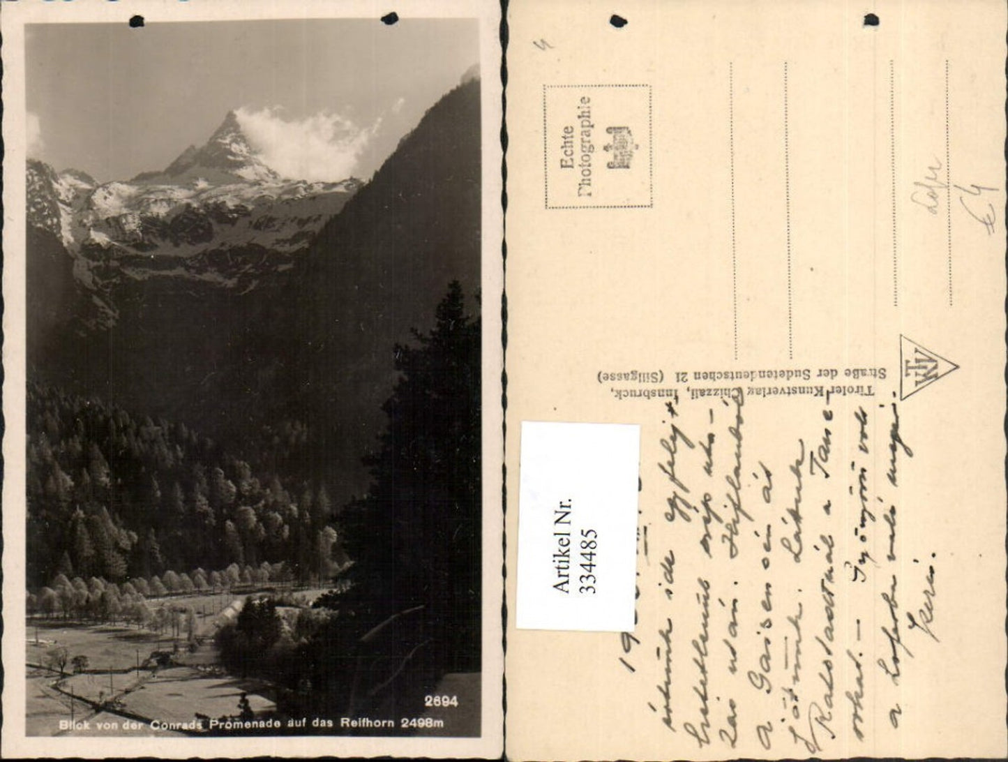 334485,Blick von d. Conrads Promenade auf das Reifhorn b. Lofer Bergkulisse