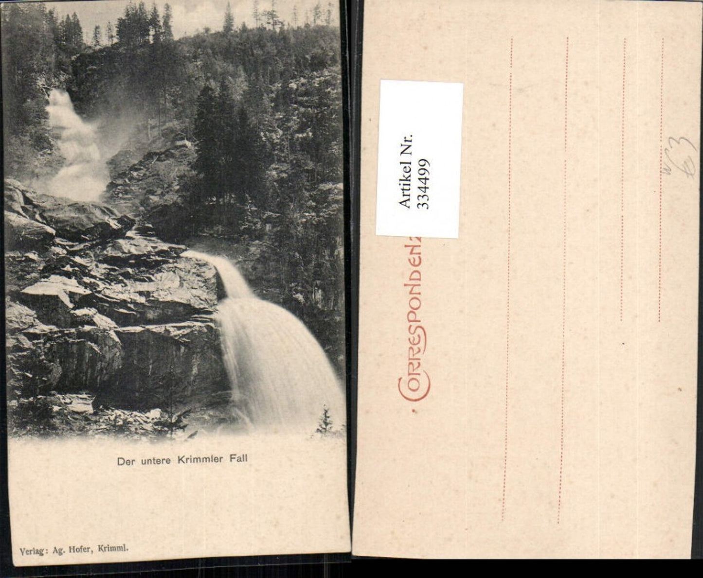 334499,Der untere Krimmler Wasserfall b. Krimml