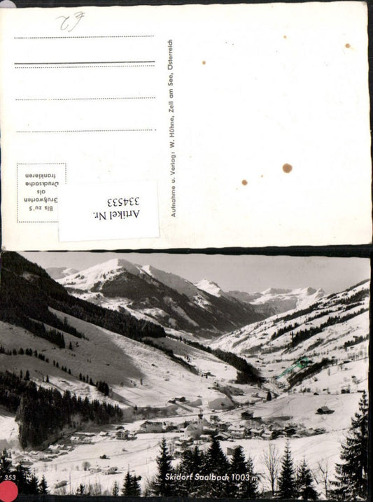 334533,Saalbach Totale Bergkulisse Winterbild