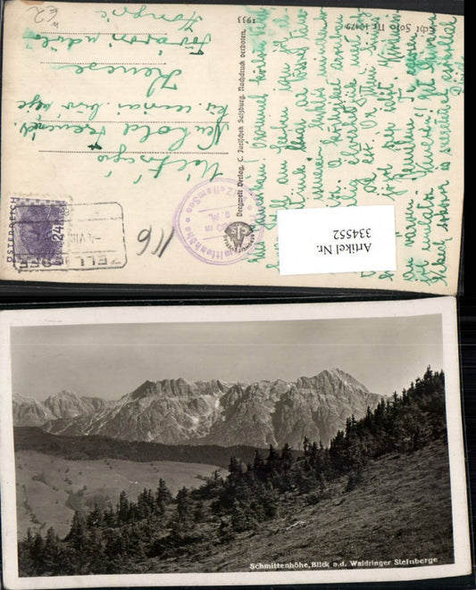 334552,Schmittenhöhe b. Zell am See geg. Waidringer Steinberge Bergkulisse