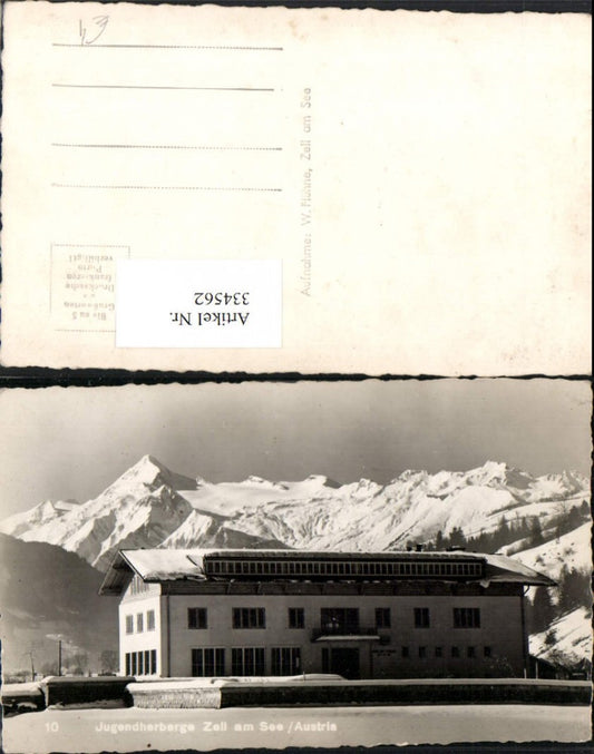 334562,Zell am See Jugendherberge Bergkulisse Winterbild