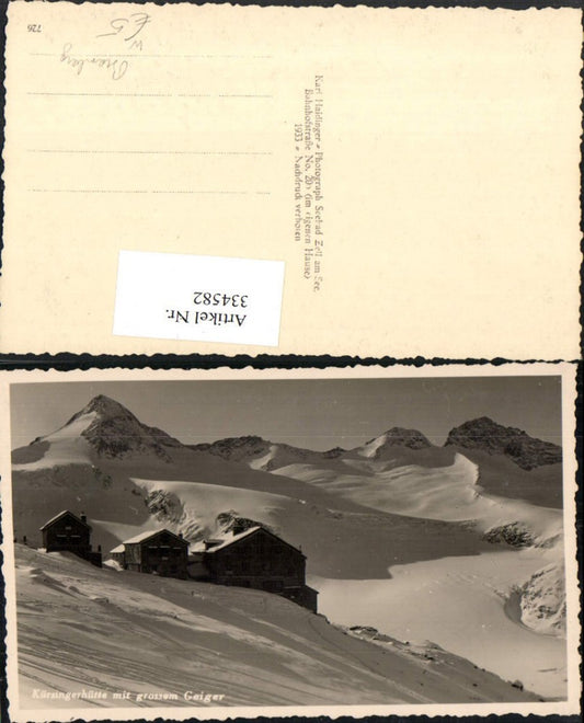 334582,Kürsingerhütte Berghütte b. Neukirchen m. Großem Geiger Bergkulisse