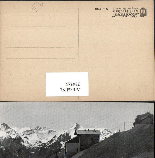 334583,Zell am See Schmittenhöhe Seilbahn geg. Großglockner u. Kitzsteinhorn Bergkulisse