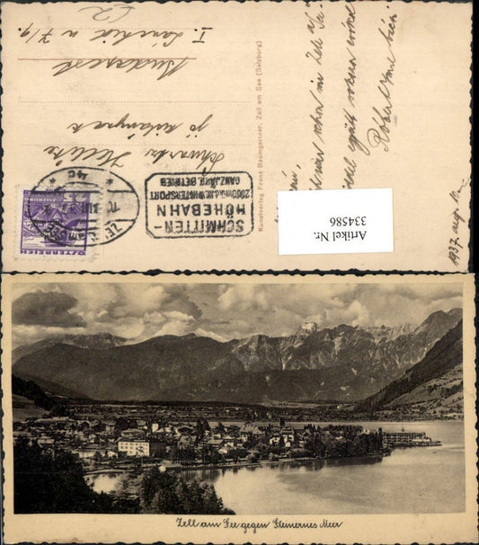 334586,Zell am See Totale geg. Steinernes Meer Bergkulisse