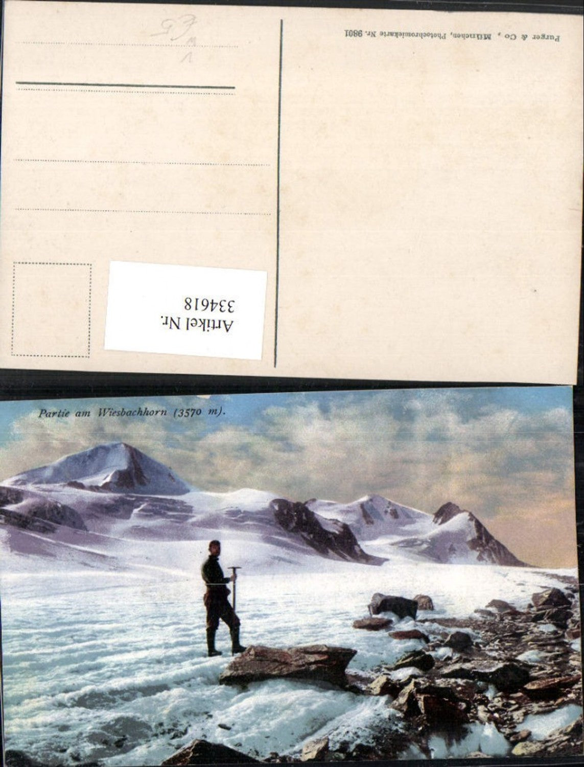 334618,Partie am Wiesbachhorn b. Fusch Bergkulisse pub Purger & Co 9801