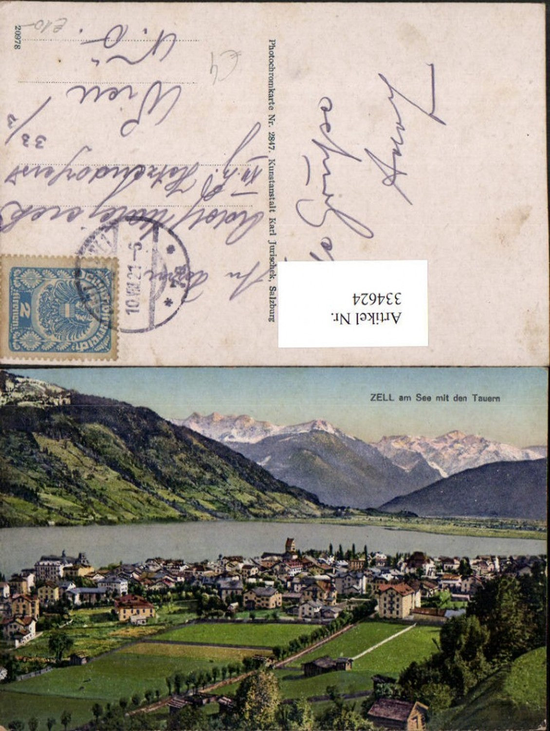 334624,Zell am See Totale m. Tauern Bergkulisse