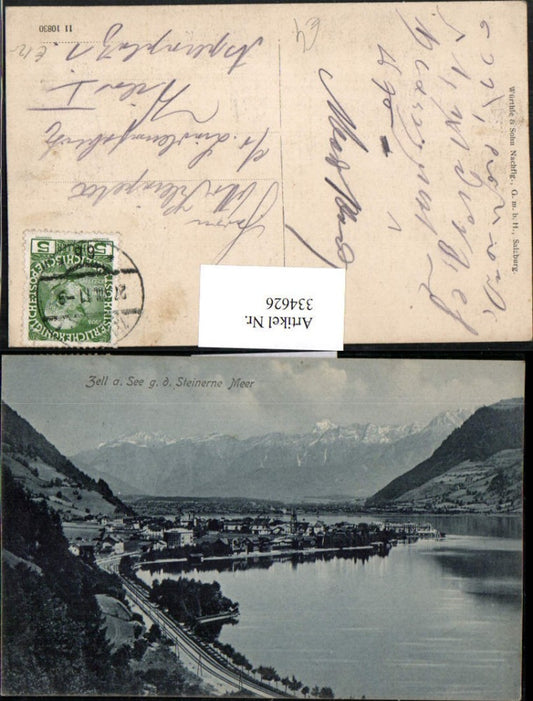 334626,Zell am See Totale geg. Steinerne Meer Bergkulisse
