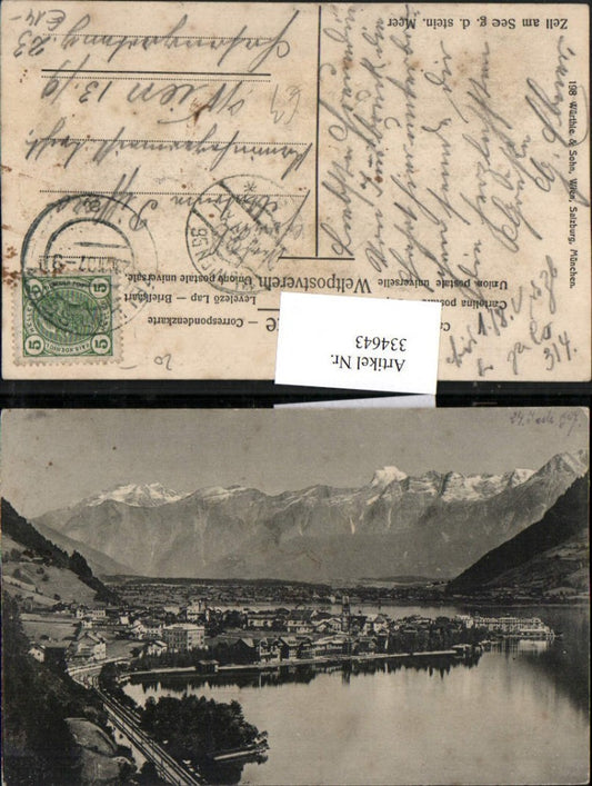 334643,Zell am See Totale geg. Steinerne Meer Bergkulisse