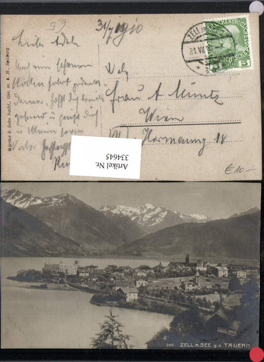 334645,Zell am See Totale geg. Tauern Bergkulisse