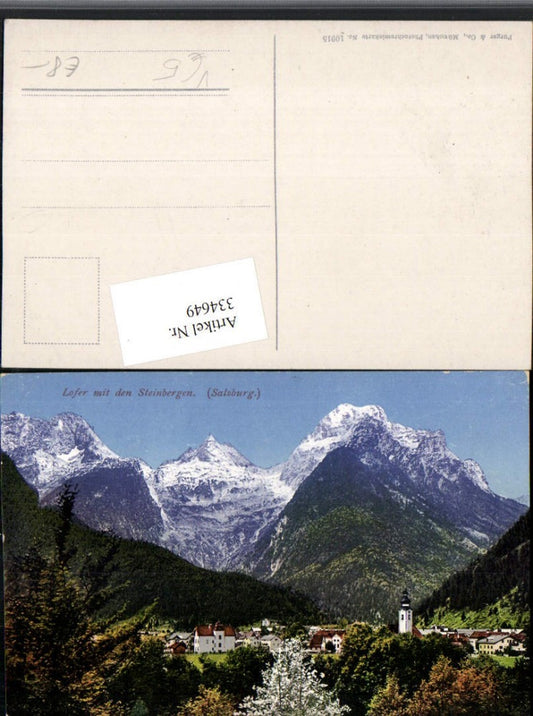 334649,Lofer Totale m. Steinbergen Bergkulisse pub Purger & Co 10915