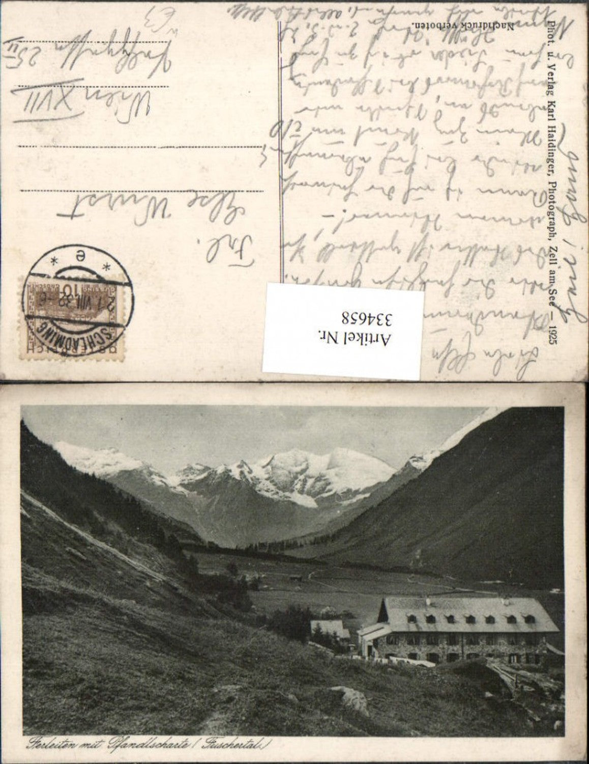 334658,Ferleiten b. Fusch m. Pfandlscharte Bergkulisse