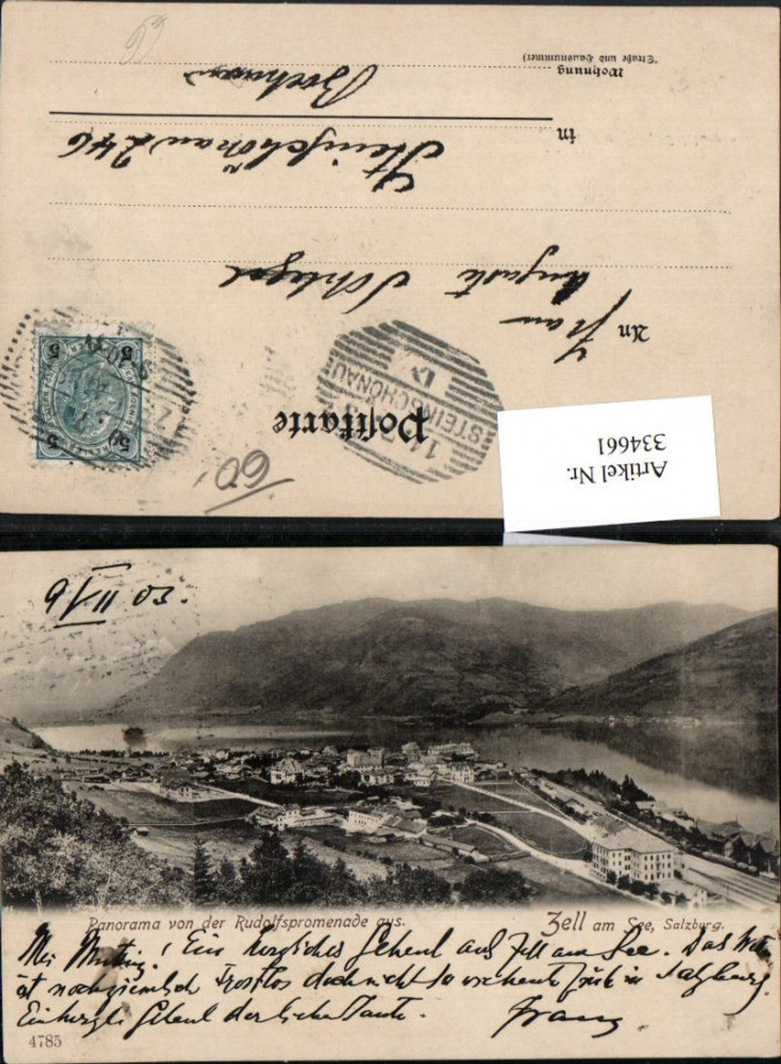 334661,Zell am See Totale von d. Rudolfspromenade