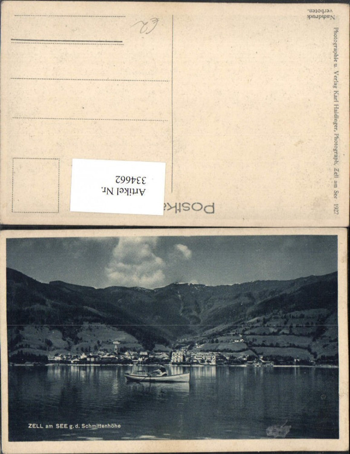 334662,Zell am See Totale geg. Schmittenhöhe