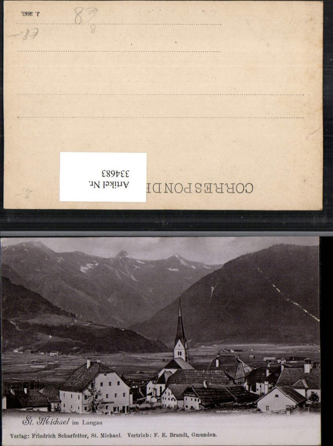 334683,St. Michael im Lungau Teilansicht Bergkulisse