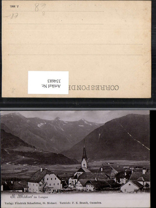 334683,St. Michael im Lungau Teilansicht Bergkulisse