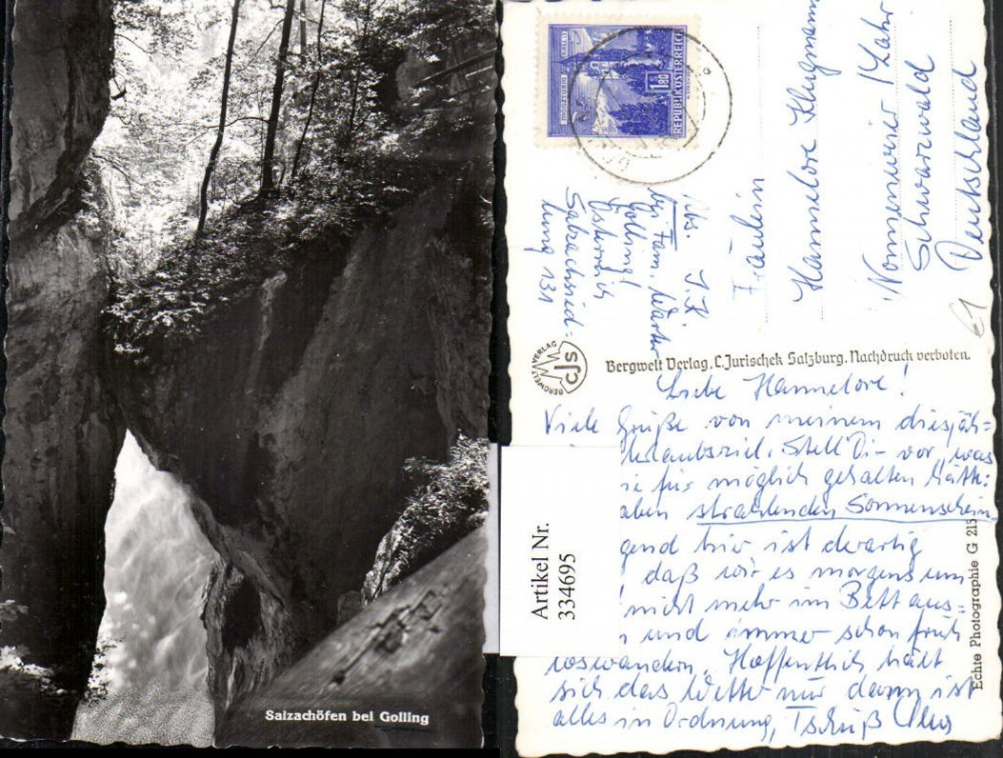 334695,Salzachöfen b. Golling Partie