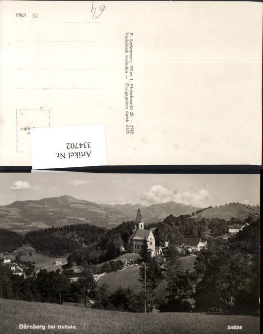 334702,Dürrnberg b. Hallein Totale Kirche
