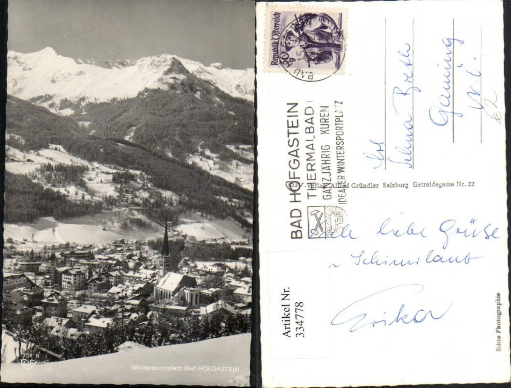 Alte Ansichtskarte – Old Postcard
