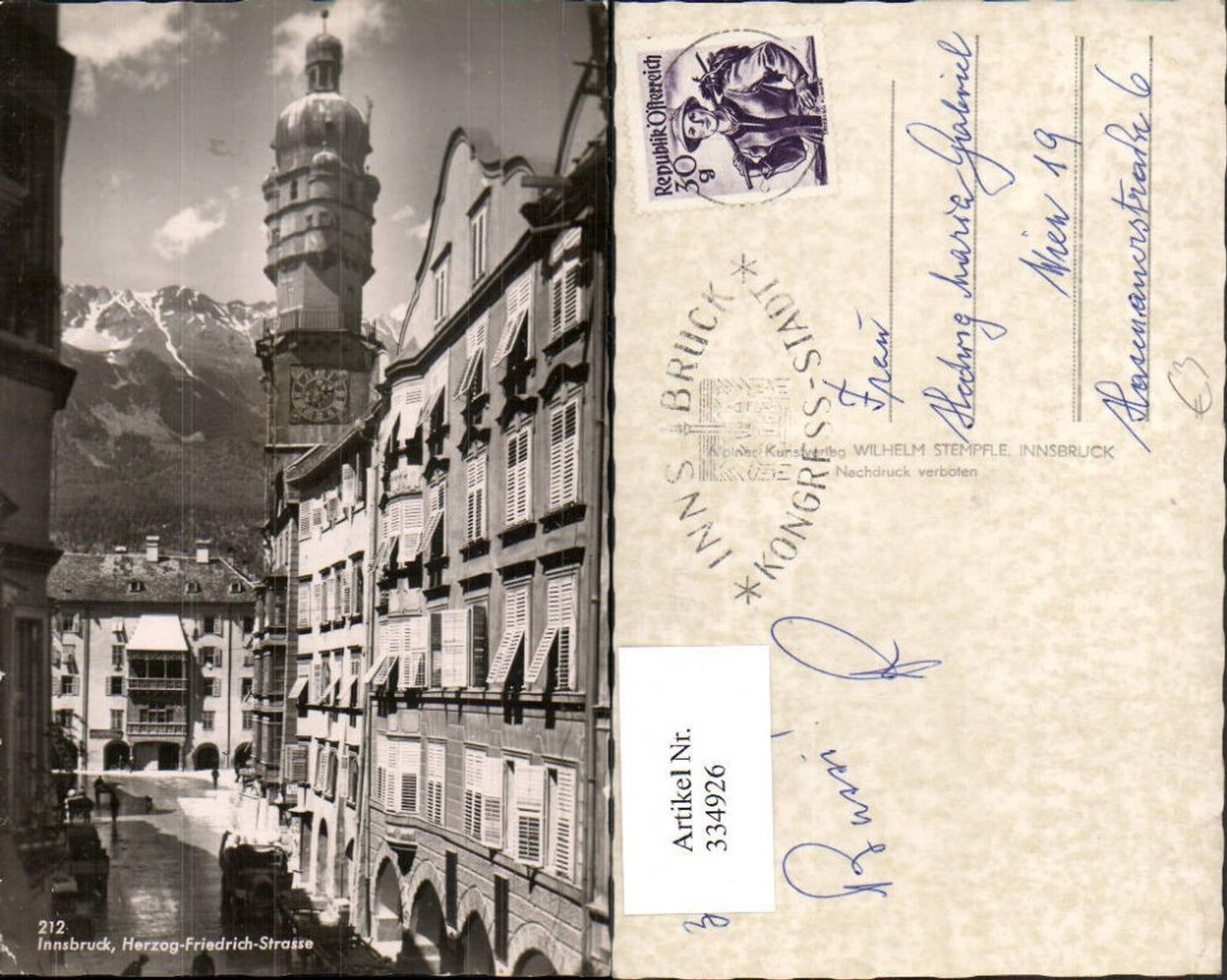 Alte Ansichtskarte – Old Postcard