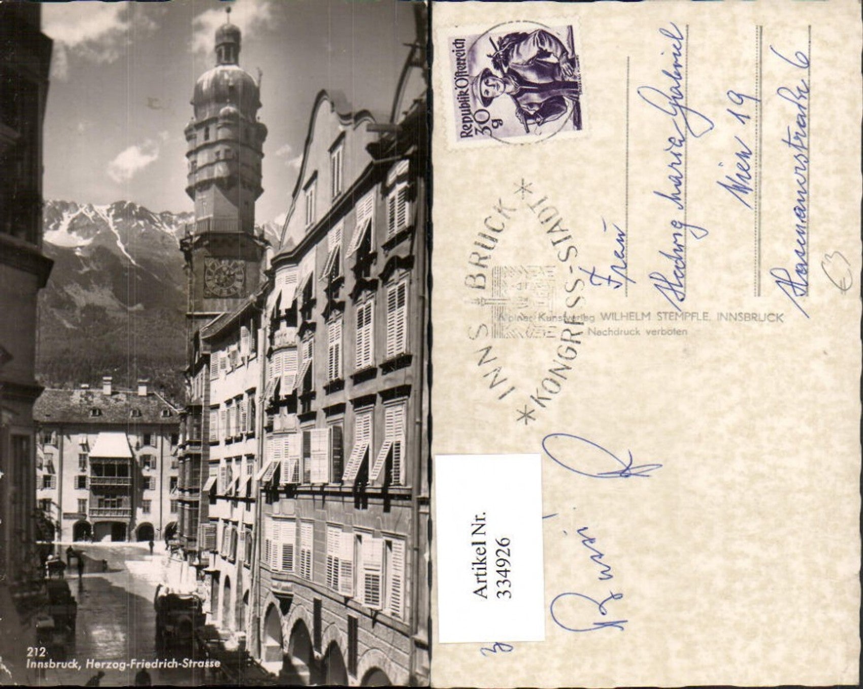 Alte Ansichtskarte – Old Postcard