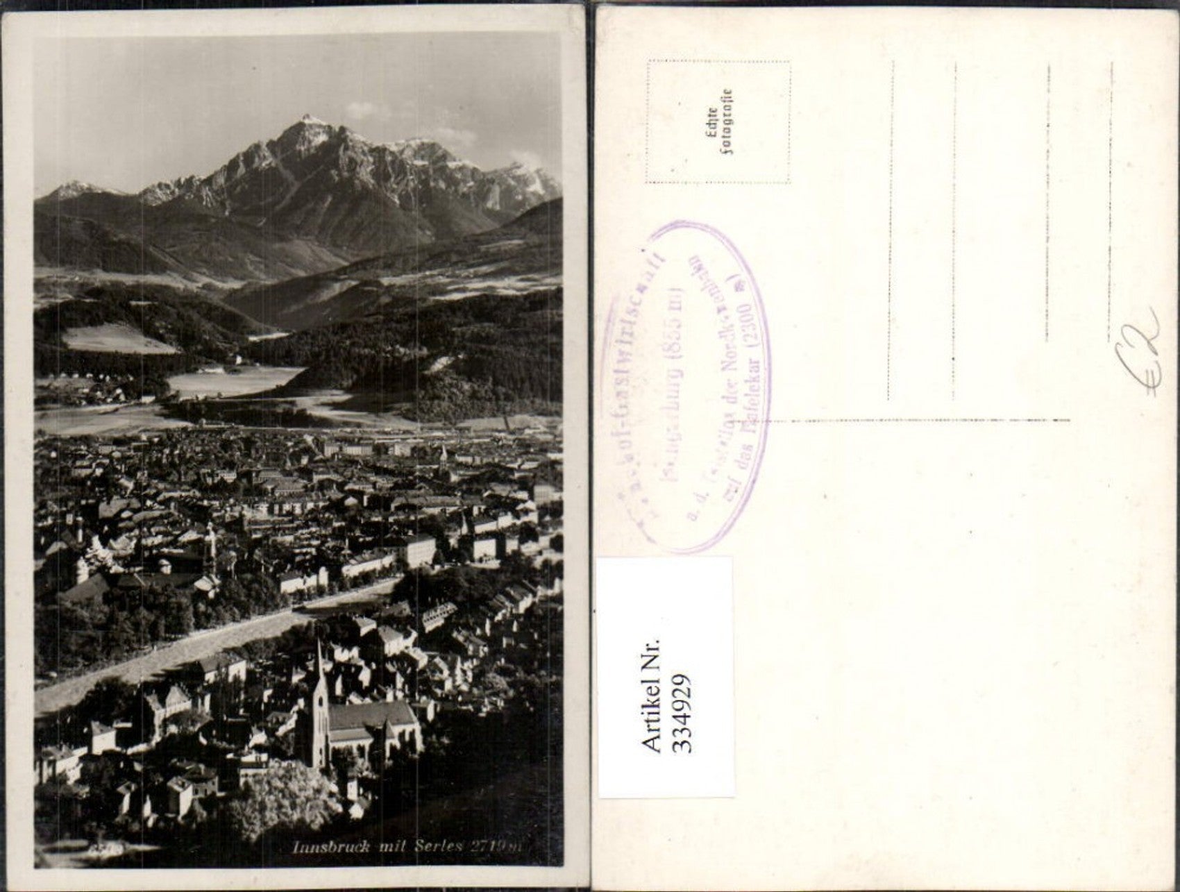 Alte Ansichtskarte – Old Postcard