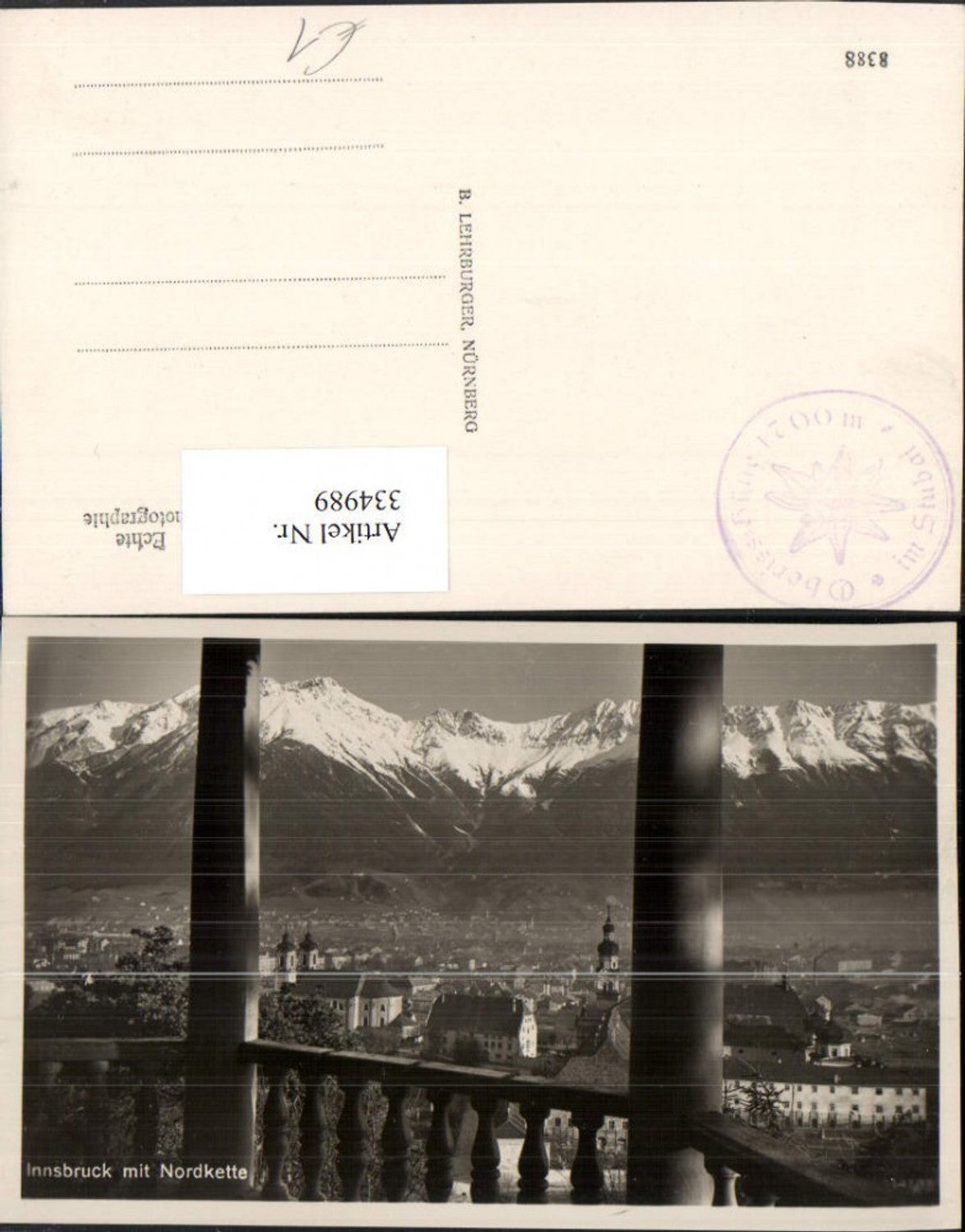 Alte Ansichtskarte – Old Postcard