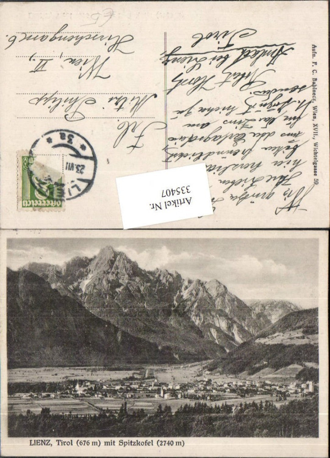 Alte Ansichtskarte – Old Postcard