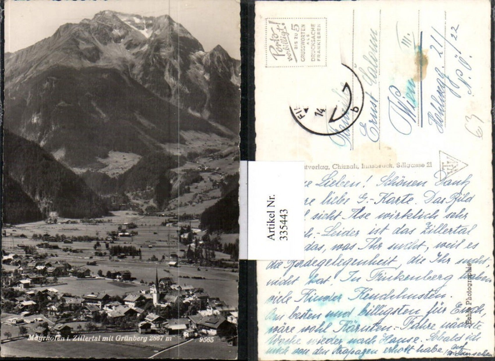 Alte Ansichtskarte – Old Postcard