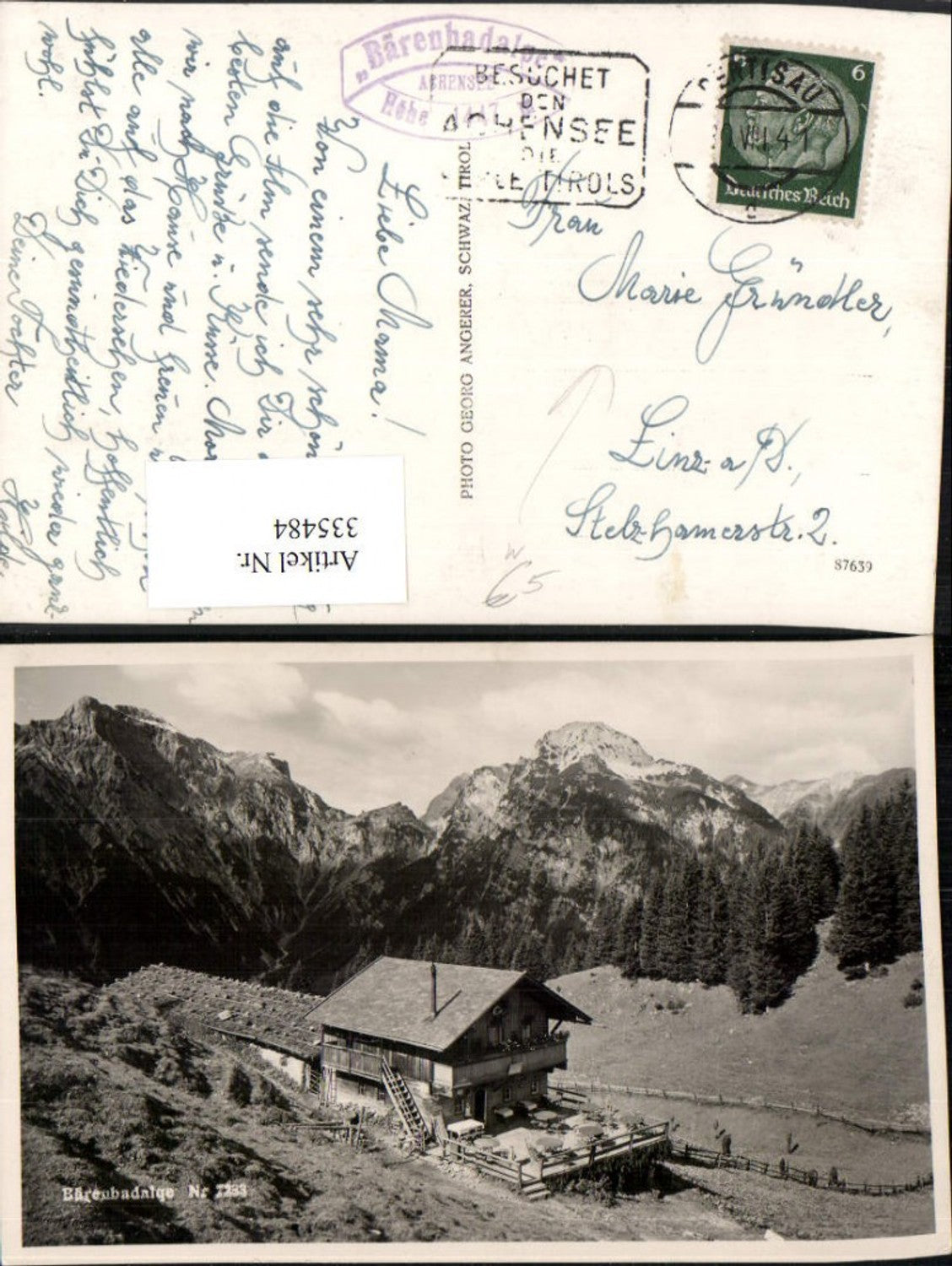 Alte Ansichtskarte – Old Postcard