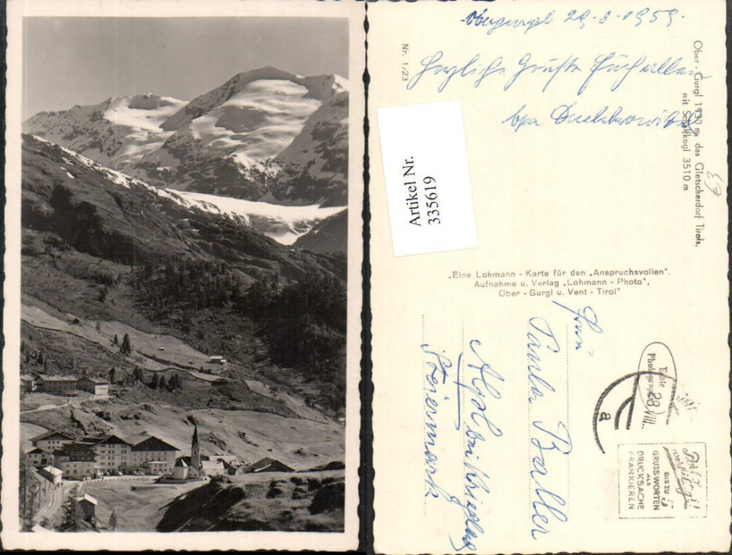 Alte Ansichtskarte – Old Postcard