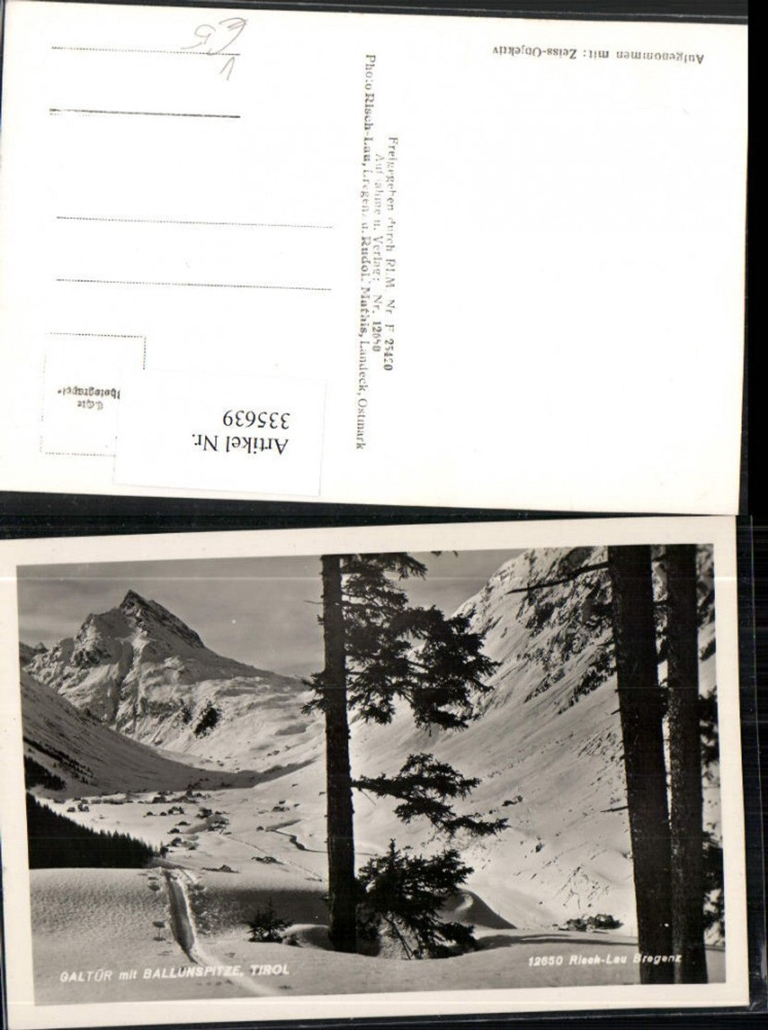 Alte Ansichtskarte – Old Postcard
