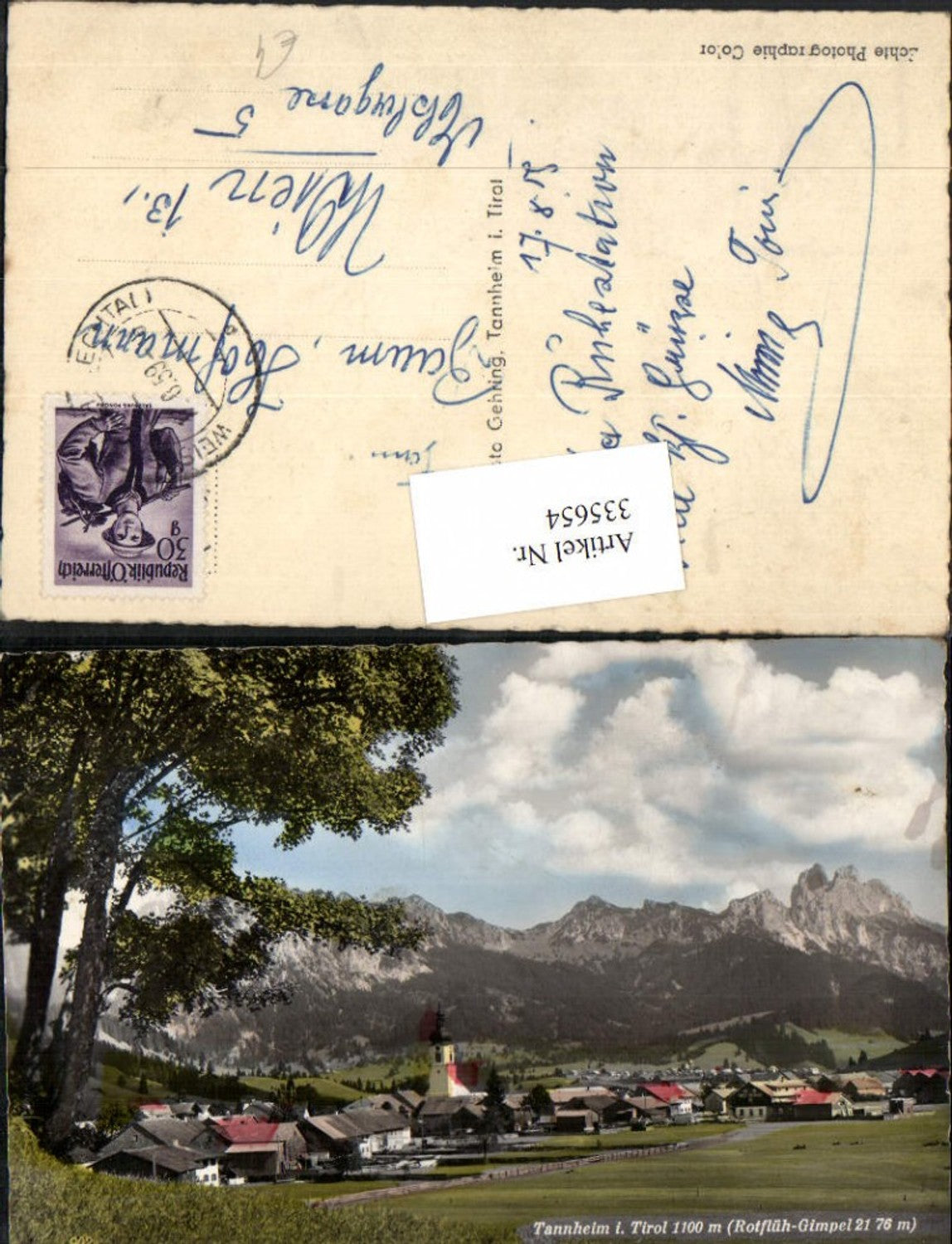 Alte Ansichtskarte – Old Postcard