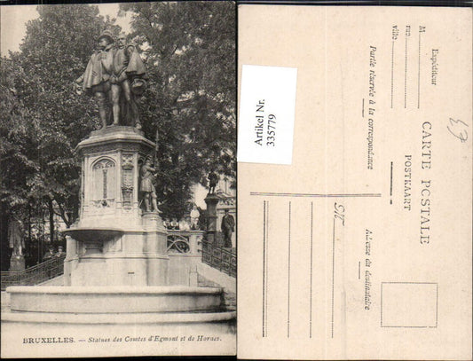 335779,Bruxelles Brussels Statues of the Comtes d'Egmont and de Hornes Monument