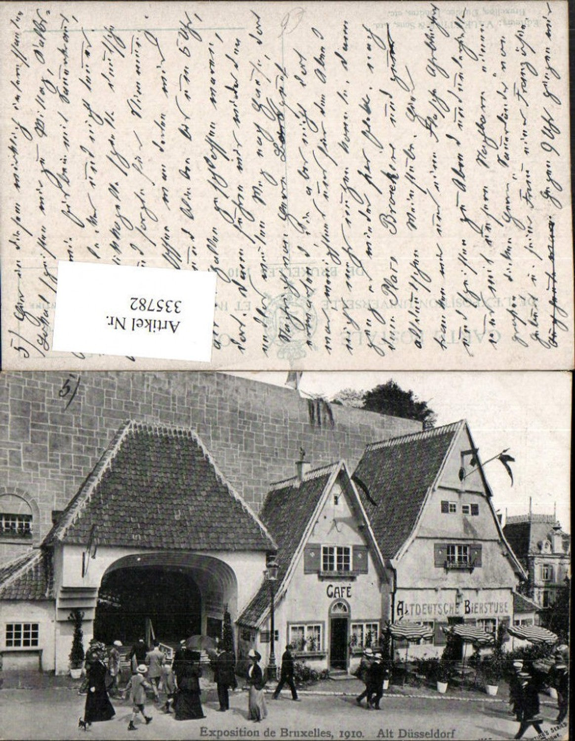 335782,Exposition de Bruxelles Brüssel 1910 Alt Düsseldorf Bierstube