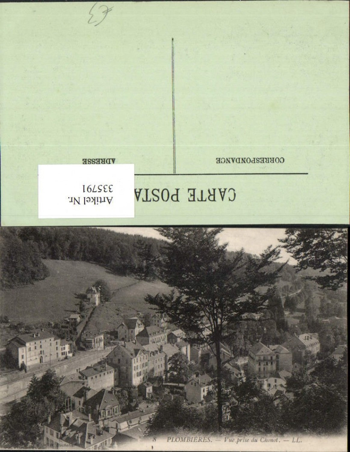 335791,Lothringen Vosges Plombieres-les-Bains Vue prise du Chonot Teilansicht