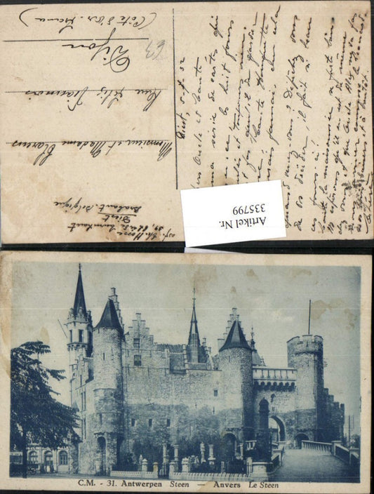 335799,Antwerp Anvers Steen Castle