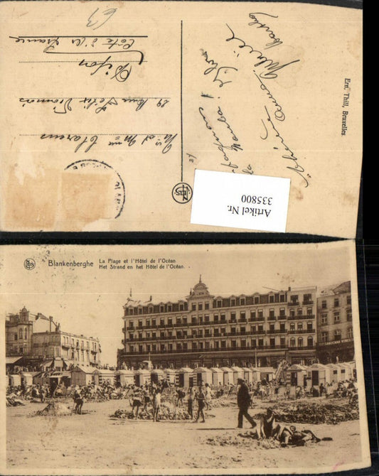 335800,Blankenberghe La Plage et l'Hotel de l'Ocean beach beach life